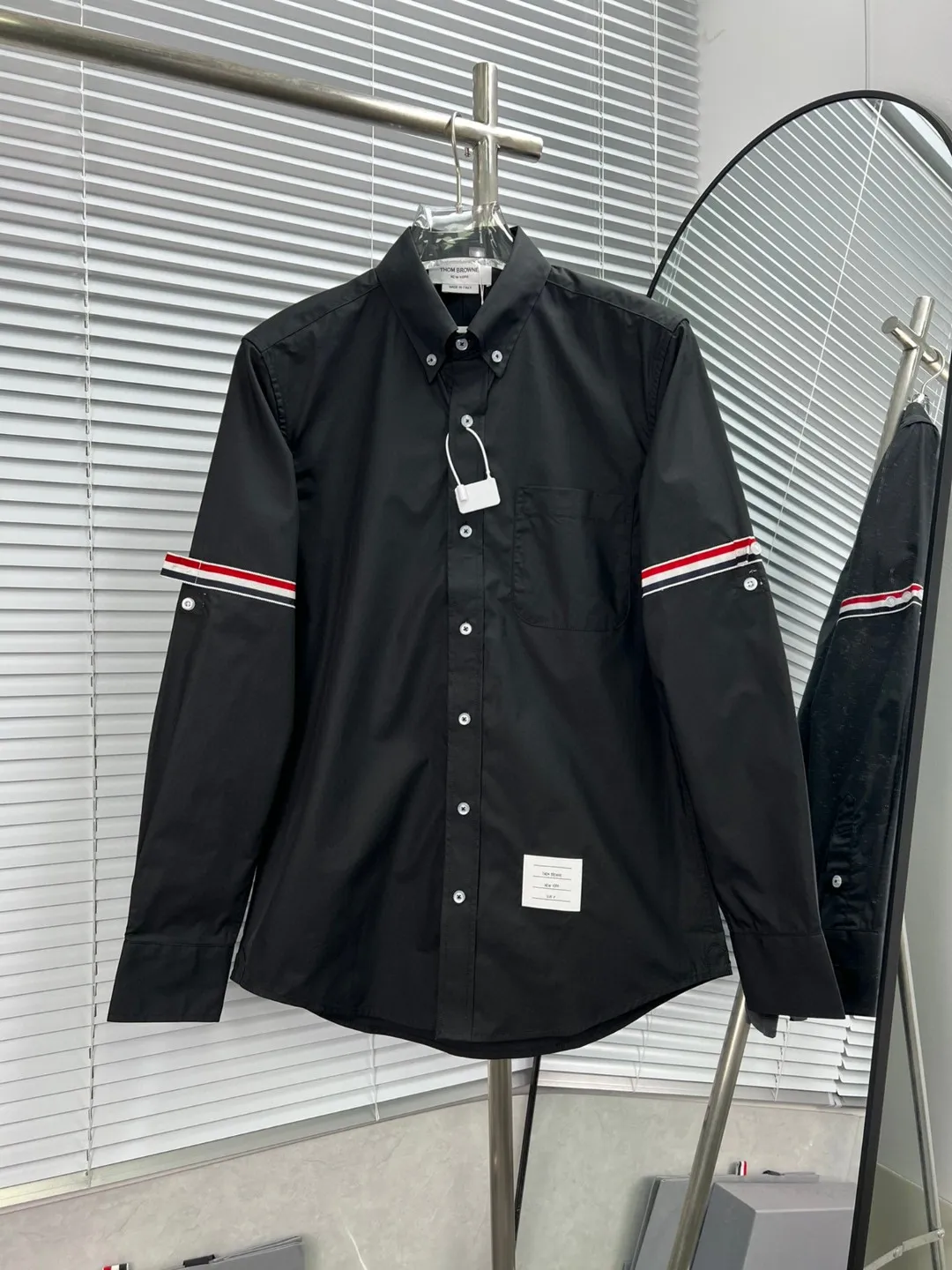 （TBNew Arrival Classic ） THOM BROWNE .TB Same Style 80 Breathable Same Style Authentic ：White/Blue/Black Size：0/1/2/3/4